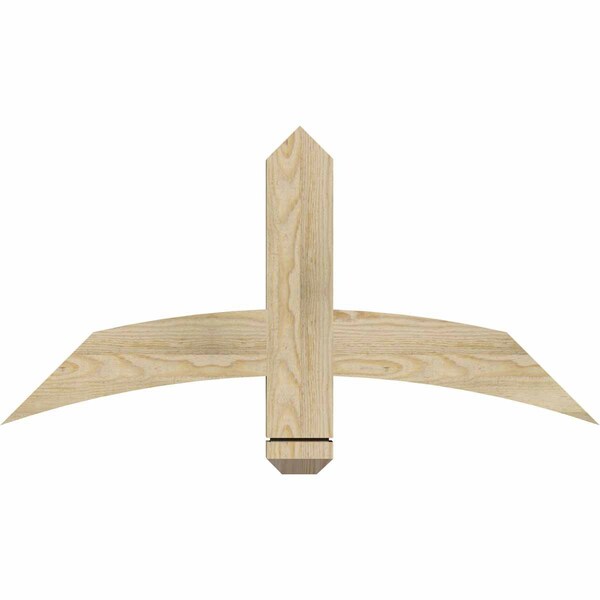 Ekena Millwork Bellingham Rough Sawn Timber Gable Bracket, Douglas Fir, 36"W x 18"H x 2"D x 4"F, 12/12 Pitch GBW036X18X0204BEL00RDF - main